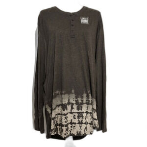 Mens XL NWT Long Length Gray Shirt